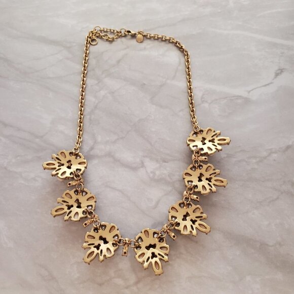 💕 J.Crew Rhinestone Crystal Cluster Stacked Statement Wedding Bridal Necklace - Picture 10 of 16